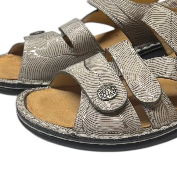 Finn Comfort Barbuda Sandal Size 37 US 7 Leather Champagne Garden Luxe Germany - Picture 3 of 7